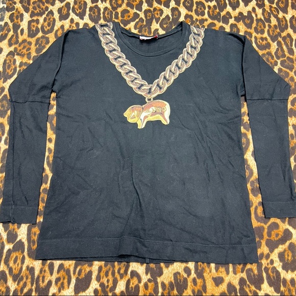 Vivienne Westwood Pig necklace print tee top - Picture 5 of 16